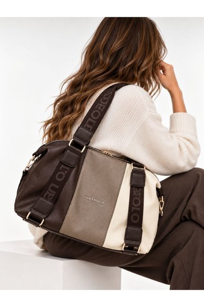 Just Polo Women's Casual Soft Large Shoulder Bag (Size 33X29 cm)