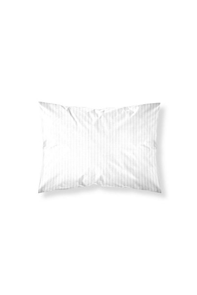 Detexpol Fata de perna, Pure, adamasca, alba, 50x60 cm, dungi 1 cm, 100% bumbac