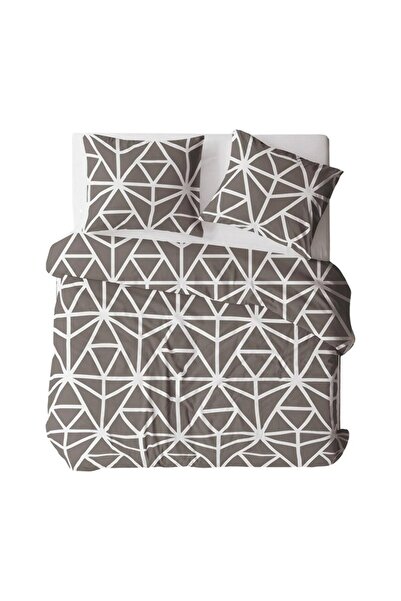 Karo Fata de perna Bark 70x80 gri inchis alb geometric 376N 1519E Bielawa