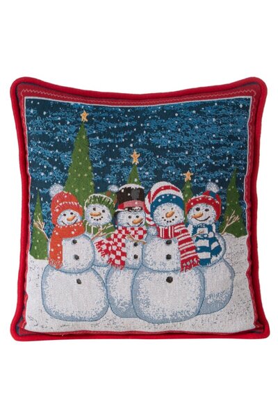 Eurofirany Fata de perna decorativa, XMAS, 45x45, Eurofirany, rosu cu motiv d...