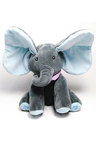 NO BRAND Elefant de pluș gri, 30 cm