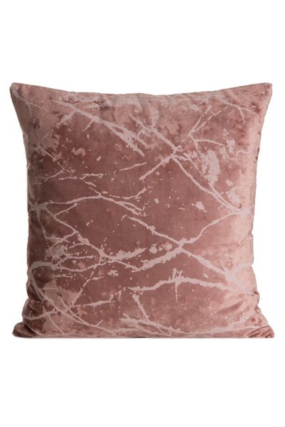 Eurofirany Fata de perna Velvet, poliester, design marmorat, 45x45cm, roz