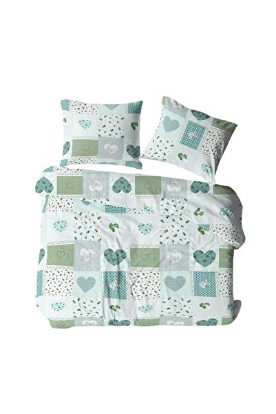 Karo Fata de perna Bark 40x40 albastru multicolor cu buline si inima 1111N Bi...