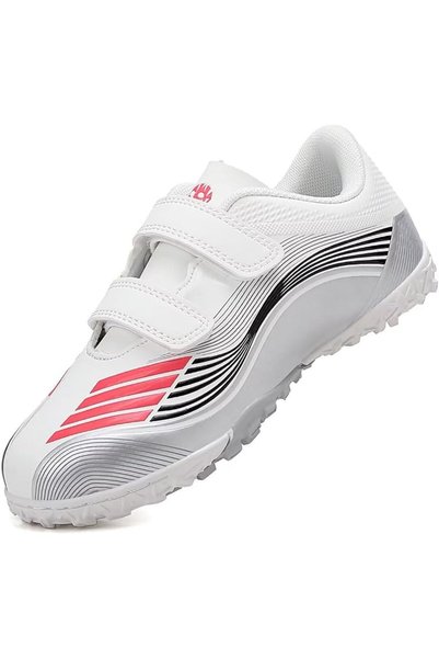 SKYBIRD Soccer Shoes For Kids,Hook & Loop Football Cleats For Boy And Girl,Lo...