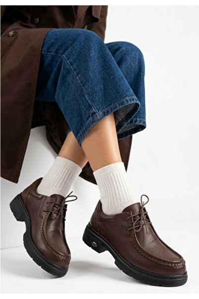 Bellaura Γυναικεία Casual Flat Παπούτσια - Παπούτσια Oxford με χοντρή σόλα