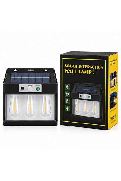 More Solar Lamp with 3 Retro Bulbs 15x16 cm Cheap Model Warm White Light 2700...