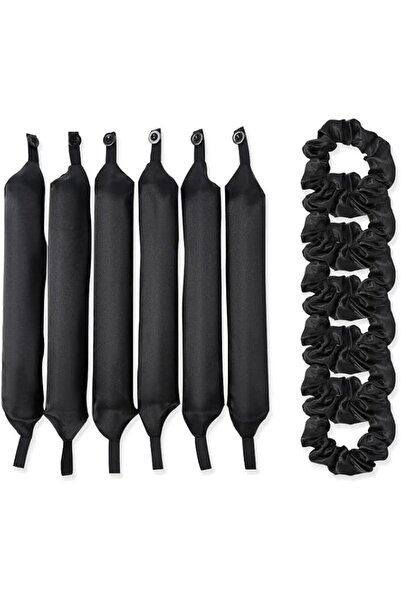Yelajoy 6PCS Satin Heatless Hair Curler,Pillow Soft Sponge Rollers