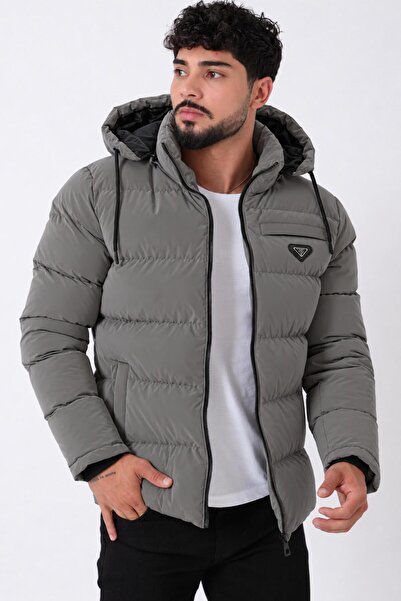 Stilkombin Pocket Zipper Emblem Nova Winter Inflatable Coat Pldp 2959-Nm_50451