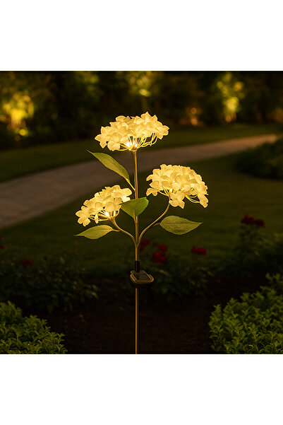 More Solar Lamp White Flowers 2pcs/set, Wholesale