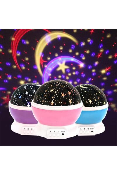 More Star Master 360 Degree Rotating Projector with Moon and Star Projection,...
