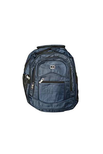More School backpack for boys with 4 zippers and water bottle holder, Navy Bl...
