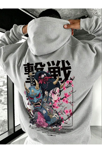 OVER HEAD Women's Japanese Anime Characters Crew Neck Sweatshirt