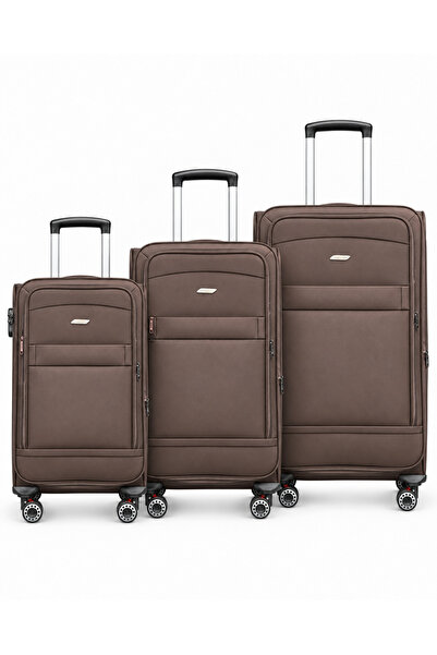 Generic Brand 3Pcs Soft Luggage Set 20/24/28 Inch Fabric Trolley Travel Bags ...