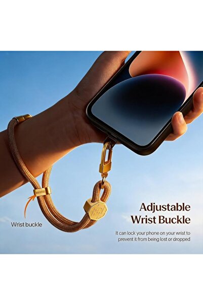 Generic Anti-Lost Adjustable Phone Wrist Lanyard, Garden Style Aluminum Alloy...