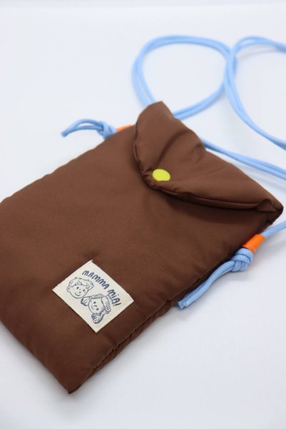Mamma Mia Home Brown Phone Bag Shoulder Bag with Strap