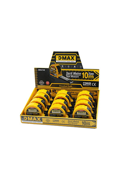 ulupazarlama Çelik Şerit Metre 10 m x 25 mm Otomatik Kilit (1 ADET)
