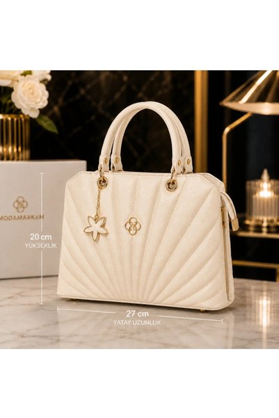 MODAMARKM SET DE GENȚĂ ȘI PORTOFEL DE DAMĂ, ELEGANT, CU DETALII AURII, CU CUREA REGLABILĂ, ASPECT LUXOS