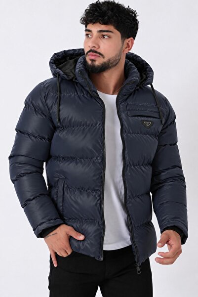 Stilkombin Pocket Zipper Emblem Nova Winter Inflatable Coat Pldp 2959-Nm_50451