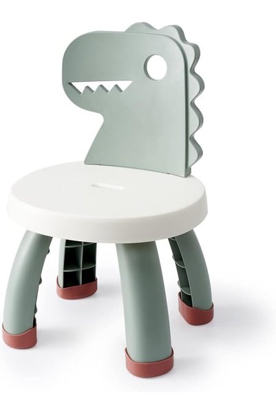 U-HOOME U HOOME Toddler Chair, Plastic Dino Style Kids Activity Chair, Anti-S...
