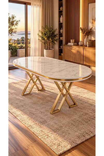 metallion Hera Serisi Yemek Masası 90x170 Cm | Mdf Lake Panel | Modern Yemek ...