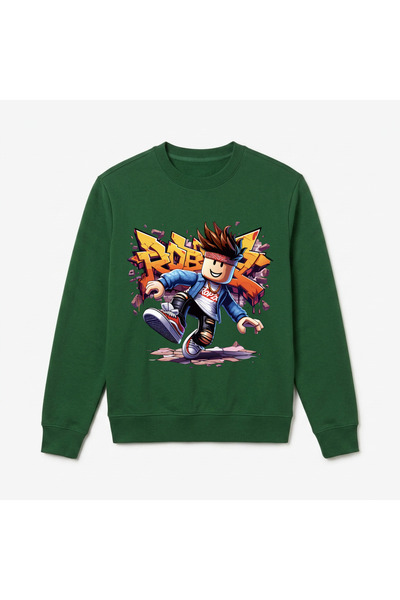 Let's Wear Roblox printed premium crew neck long sleeve sweatshirt