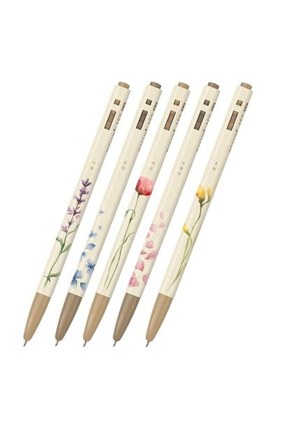 Monami Tükenmez Kalem 5 Li Set Iceflower 0.5mm. (5 Kalemde Siyah Renk Yazar.)