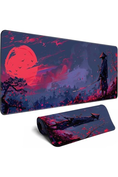 GENERAL Redragon Skull Mouse Pad Japanese Ukiyo-e XL Anime Big 31.5x11.8 in D...