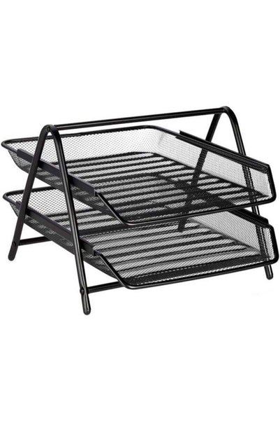 Generic HF 2-Tier Paper Tray, Desktop Organizer, 2 Layer A4 Metal tray Office...