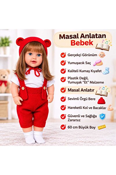 ELITE by Seba 60 Cm Trikolu Masal Anlatan Defne bebek (et bebek)