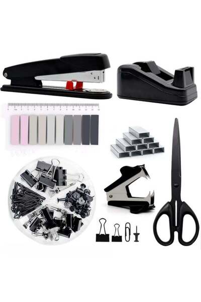 Generic jaexest Black Office Supplies, Black Desk Accessories,Stapler and Tap...