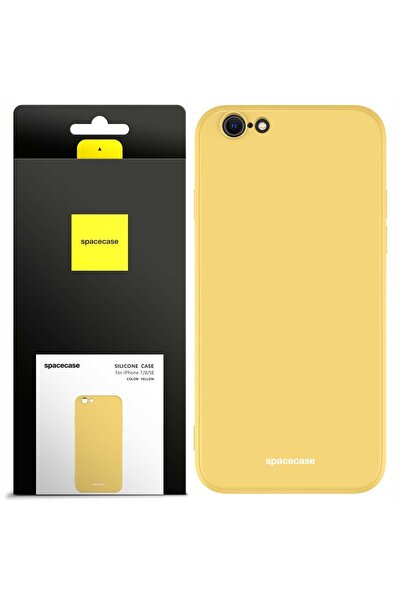 spacecase Husă de silicon iPhone 7/8/SE galbenă