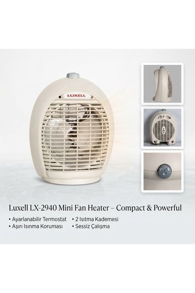 LUVİA AYDINLATMA 2000w Fanlı Isıtıcı Premium (Bej)