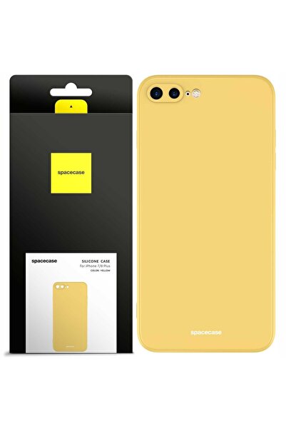 spacecase Husă de silicon iPhone 7/8 Plus galbenă