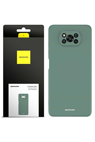 spacecase Husă de silicon Poco X3 Pro/NFC verde închis