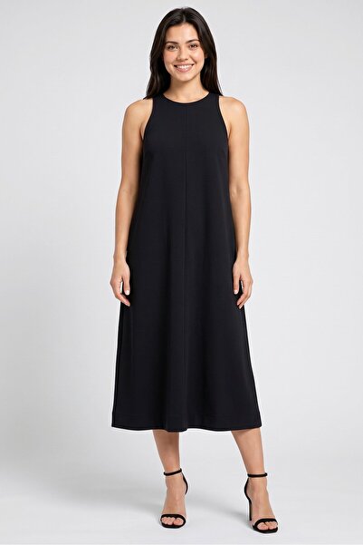 Tokyo Talkies Women Textured Maxi Dress, Black