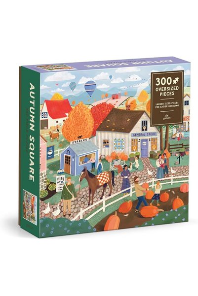 Galison Autumn Square 300 Piece Puzzle