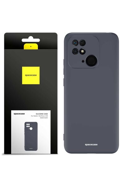 spacecase Husă de silicon Redmi 10C/Poco C40 neagră