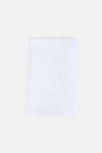 Kassatex Cotton Textured Bath Towel, White