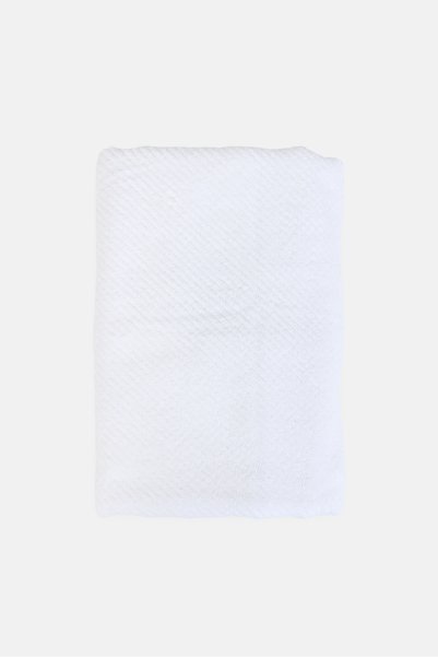 Kassatex Cotton Textured Bath Towel, White