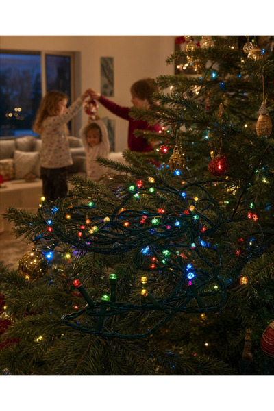OEM Instalație LED 240 LED, multicoloră, 17 m, interior și exterior