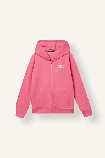 DeFacto Bedrucktes Kapuzen-Sweatshirt mit Reißverschluss für Mädchen I4904A826AU