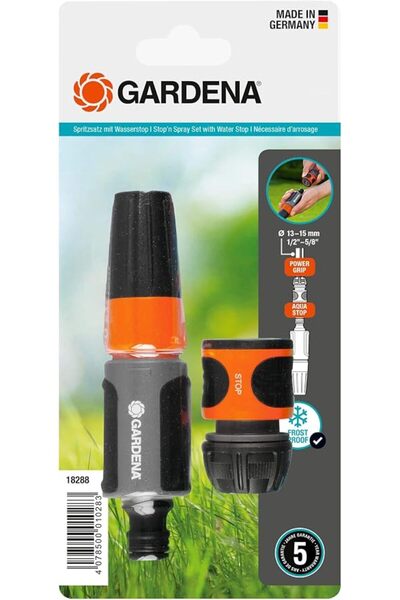 Gardena System Basic Set with connecting parts for 13 mm (1/2 inch) and 15 mm...