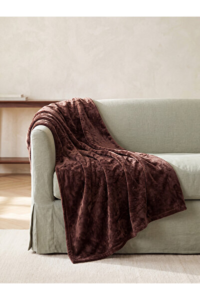 LC Waikiki Nevavm Farkıyla Lcw Home Brown Single Tv Blanket 100X150 cm