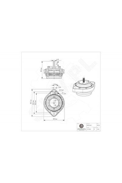 ESEN SKV Suport motor BMW X3 stânga 22113400335