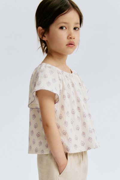 H&M Patterned crêpe top