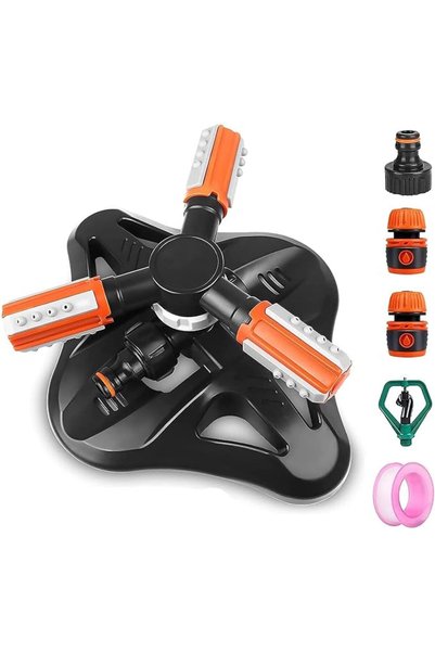 Generic Garden Sprinkler，Sprinkler for Yard，360 ° Automatic Rotation Adjustab...