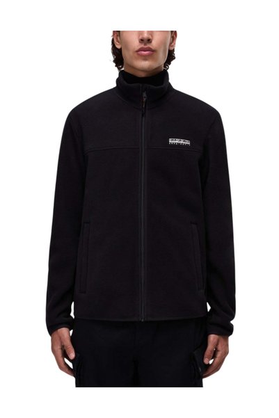 Napapijri Ανδρική T-Dergana Fleece Ζακέτα Μαύρη NP0A88V1-9411