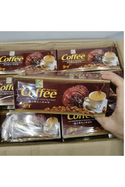 K-Link قهوة كي-لينك – قهوة سريعة التحضير مع فطر الريشي والجنسنغ (K-Link Arabica Coffee 5 in 1)