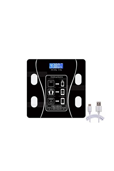 Generic Brand Cântar de baie inteligent digital wireless cu Bluetooth pentru ...