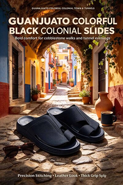 Al Masheel Store Men's Casual Slides – Thick Sole with Stable Support & Non-S...